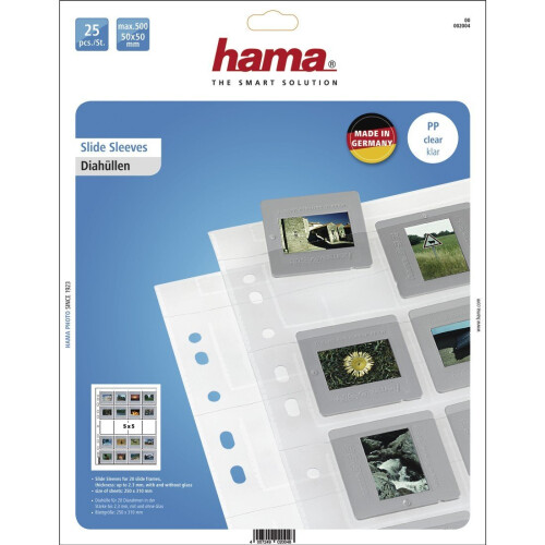 Hama HAMA Buste per 20 diapositive incorniciate - Formato 5x5 cm - 25 pezzi 1