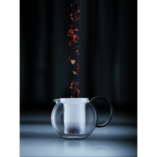 Bodum BODUM ASSAM Tea Maker (Plastic Strainer, Plastic Lid, 1.0 L/34 oz) - Black 1