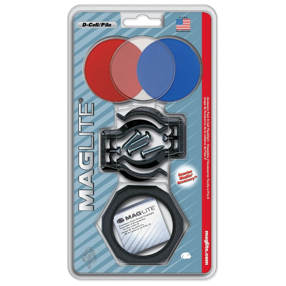 Maglite ASXX376 D Cell Assessory Kit, Plastic, Multi-Colour