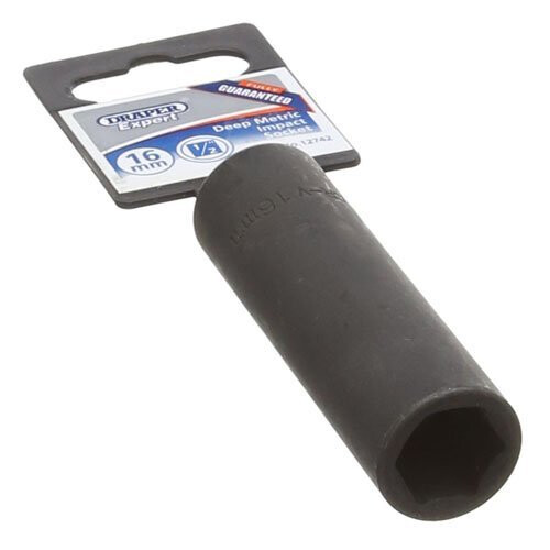 Draper Draper 12742 1/2-inch Drive 16mm Deep Impact Socket