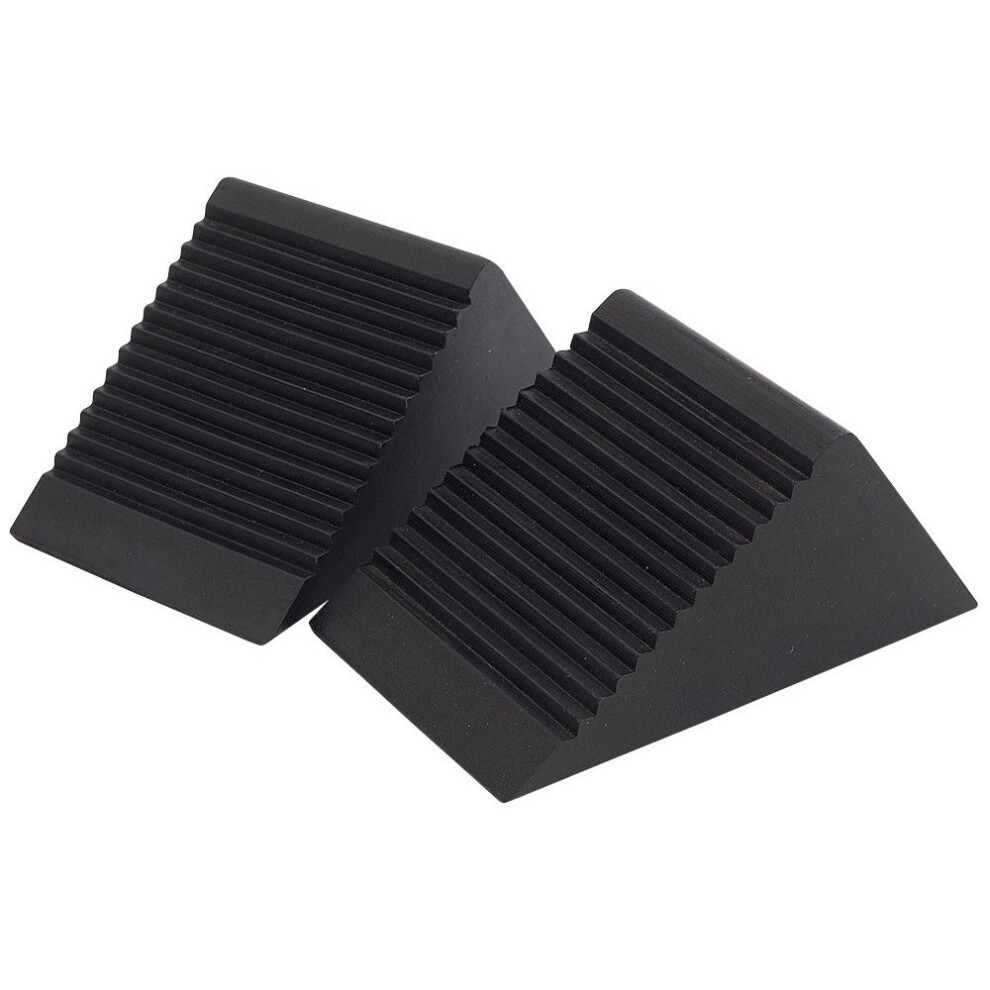 Draper 54500 Rubber Wheel Chocks (Pair)