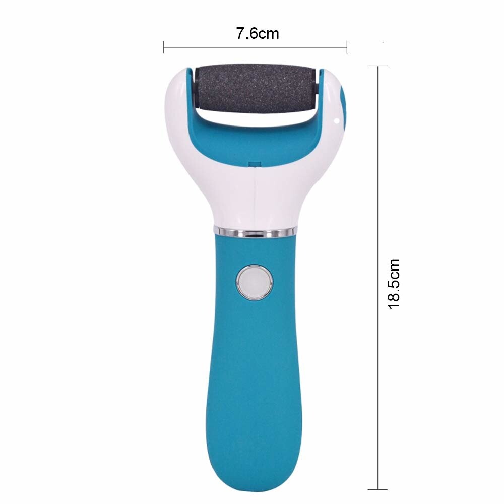 BOMPOW Electric Foot File, Callus and Hard Skin Remover, Pedicure Tools with 2 Rollers and