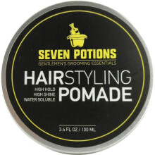 Pasta para peinar SEVEN POTIONS para hombres 3.4 fl oz - Brillo alto - Fijación alta - A base de agua