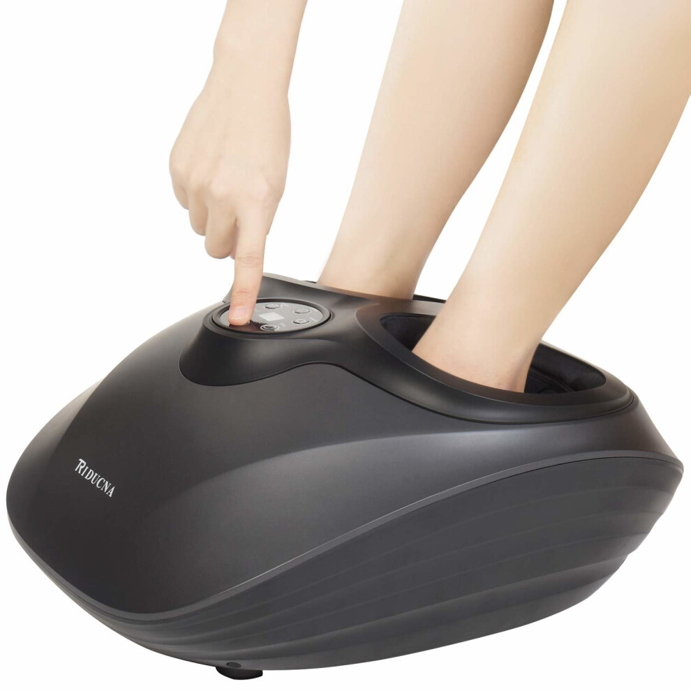 Shiatsu orders Foot Massager With Heat Kneading Rolling Scraping Air Compression-Silver