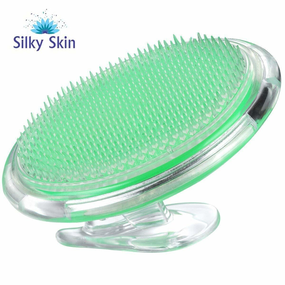 Silky-Skin Silky Skin Exfoliating Brush, Body Brush, Eliminate Shaving Irritation For Face, Neck, Armpit, Bikini Line, Legs, To Treat And Prevent Razor Bumps...