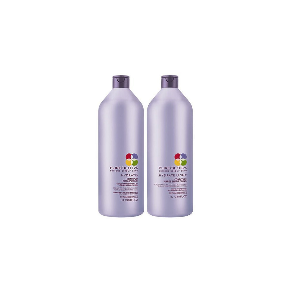 Pureology Hydrate Shampoo 1000ml & Conditioner 1000ml Duo