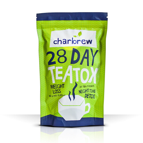 Charbrew Night Time Teatox 28 Days Weight Loss Tea (No Laxative Effect)