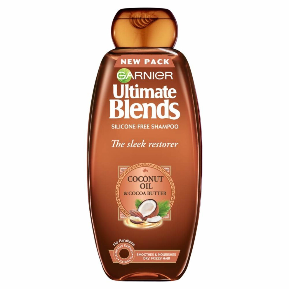 Garnier Ultimate Blends Coconut Oil Frizzy Hair Shampoo, 360 ml