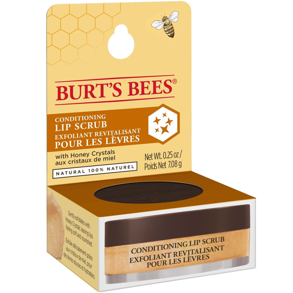 Burt's Bees 100 Percentage Natural Conditioning Lip Scrub with Exfoliating Honey Crystals, 7.08 g