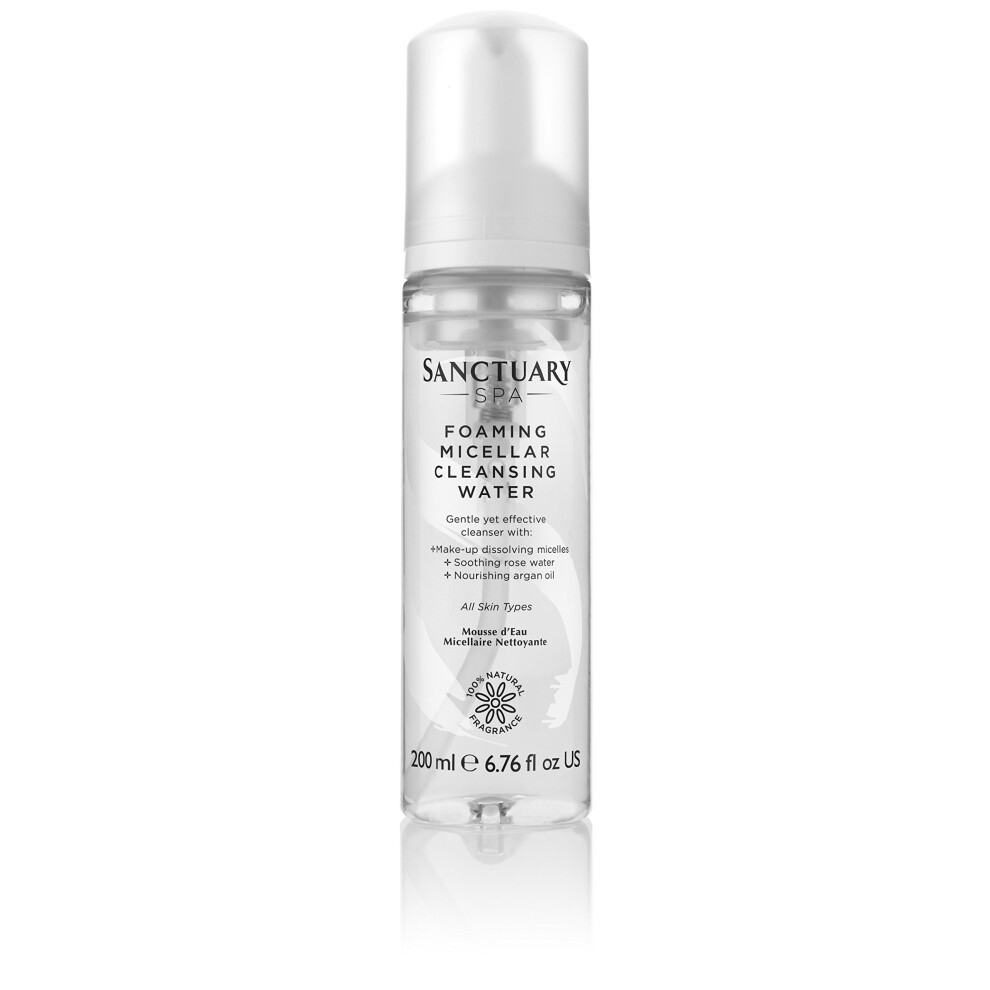 Sanctuary Spa Foaming Micellar Cleansing Water, 200 ml