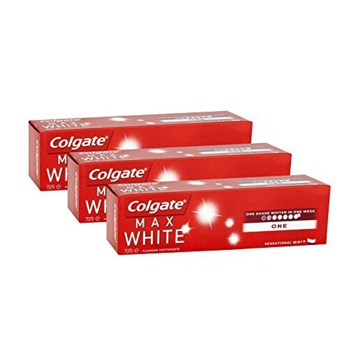Colgate Colgate Max White One Whitening Toothpaste, 75 ml, Pack of 3