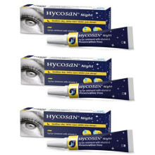 Hycosan Night Soothing Preservative-free With Vitamin A Eye Ointment 3 Pack