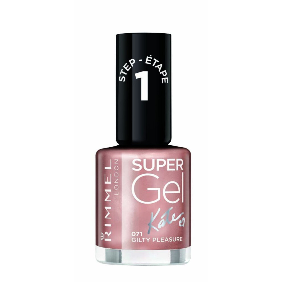 Rimmel London Super Gel Nail Polish Kate's 15thÃÂ Anniversary Collection, 071 Gilty Pleasure, 12 ml