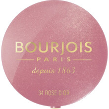 Bourjois Little Round Pot Blusher 34 Rose D'or, 2.5g (C-29192115034) Built-in mirror & brush