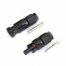 Pair of MC4 cable connectors (male + female) for 2.5mm, 4mm and 6mm cable - for solar panels and photovoltaic systems