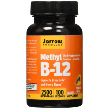 Jarrow Formulas Methyl B-12,Supports Brain Cells and Nerve Tissue, 2500 mcg, 100 Lozenges