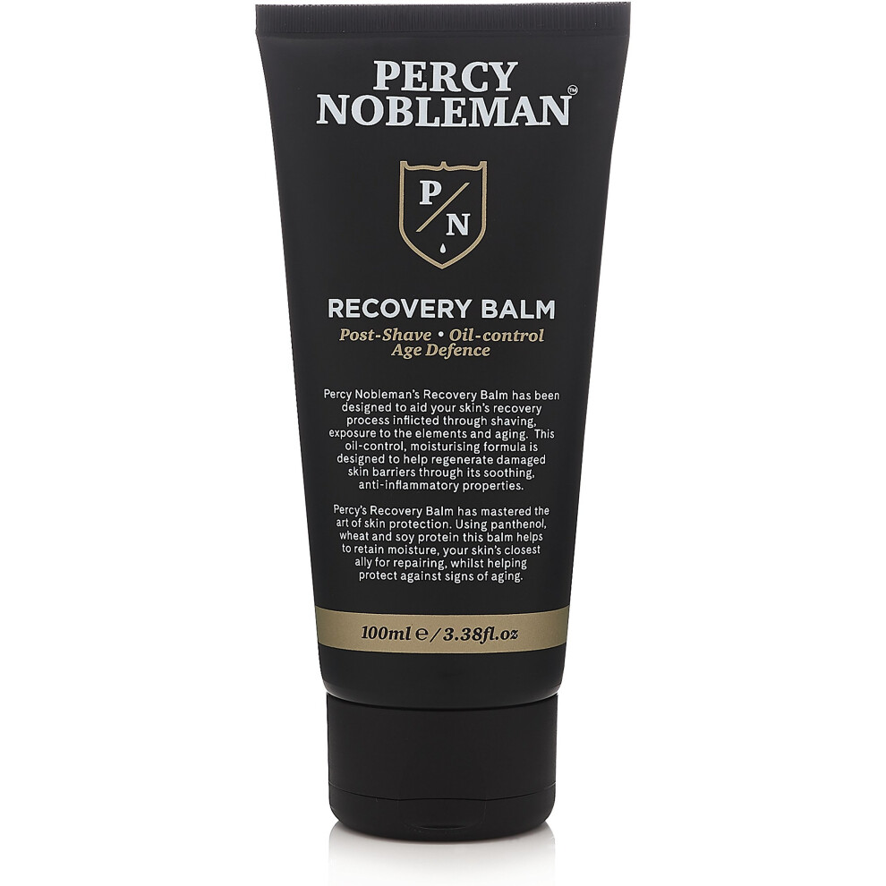 Percy-Nobleman Recovery Balm By Percy Nobleman. Aftershave Balm. Post Shave Men's Moisturiser. Oil Control Moisturiser For Men 100Ml