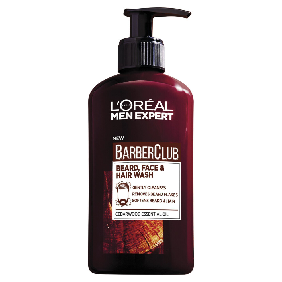 L’oréal Paris L'oreal Men Expert Barber Club 3-In-1 Beard, Hair & Face Wash, 200Ml