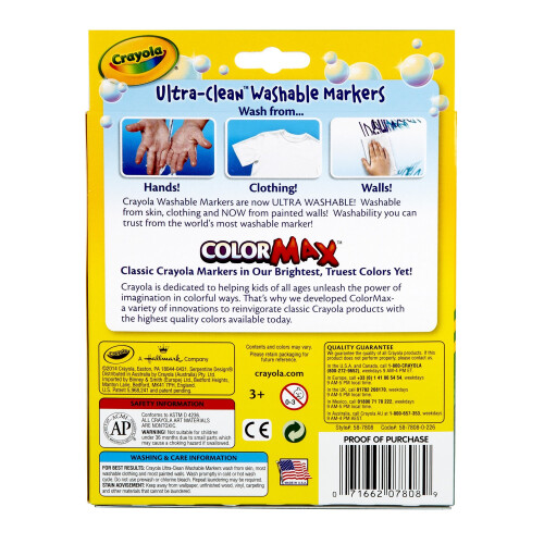Crayola Crayola Broad Line Washable Markers-Classic Colors 8/Pkg 2