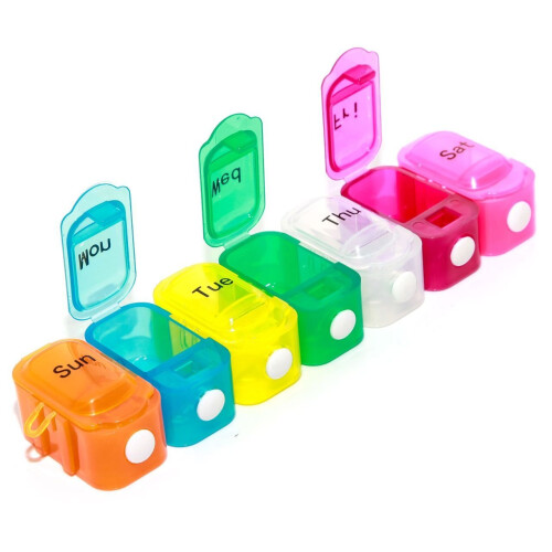 Safe & Sound Pop-Open 7 Day Pill Box 1