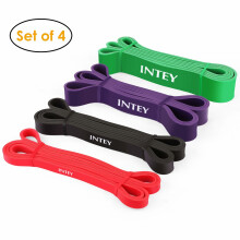 INTEY Resistance Bands Sets 4 Sets Pull Up Exercise Bands Workout Straps for Yoga Body Stretch Powerlifting for Men and Women