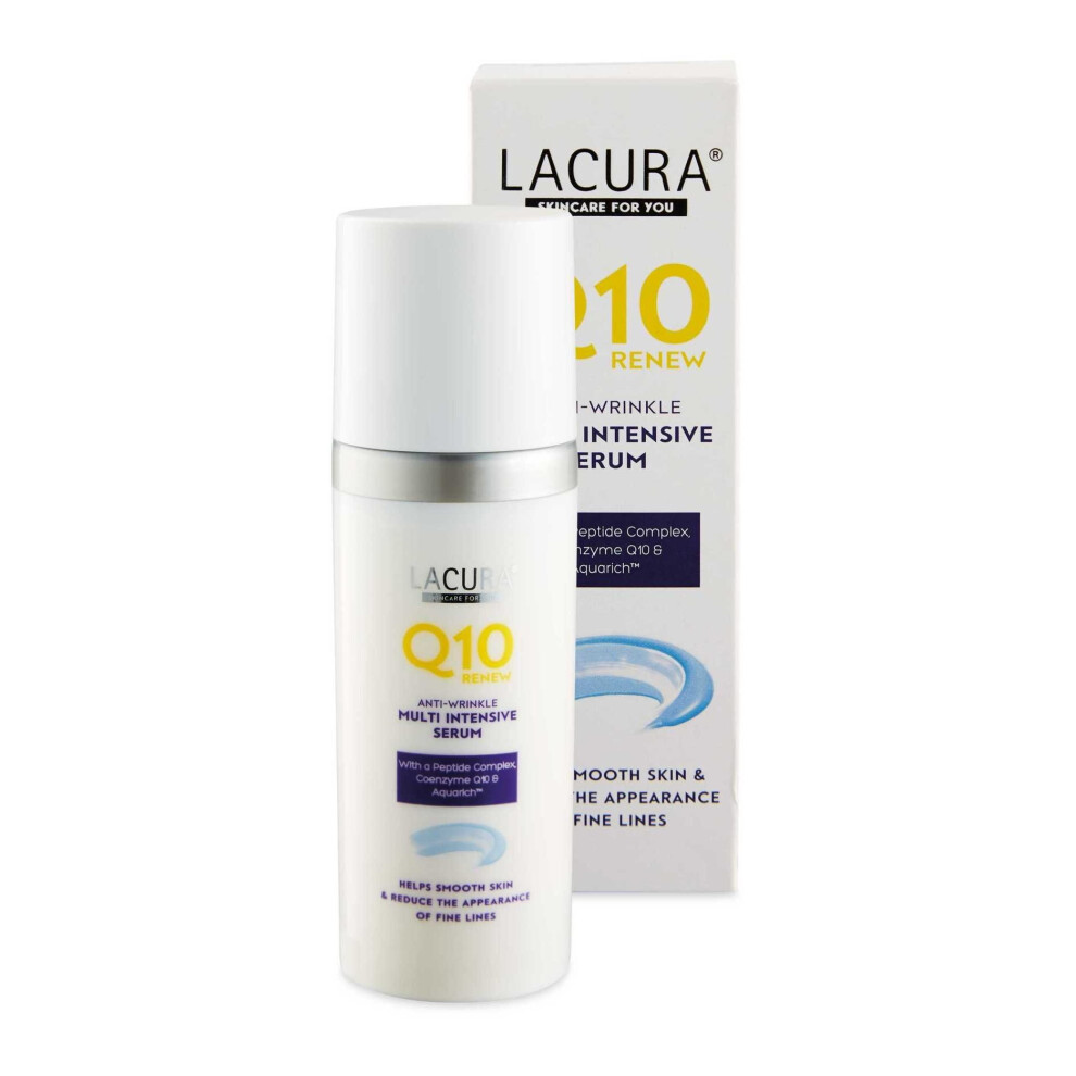 Lacura-Anti-Wrinkle Aldi Lacura Renew Q10 Multi Intensive Serum Anti Wrinkle Face Care 50 Millilitre