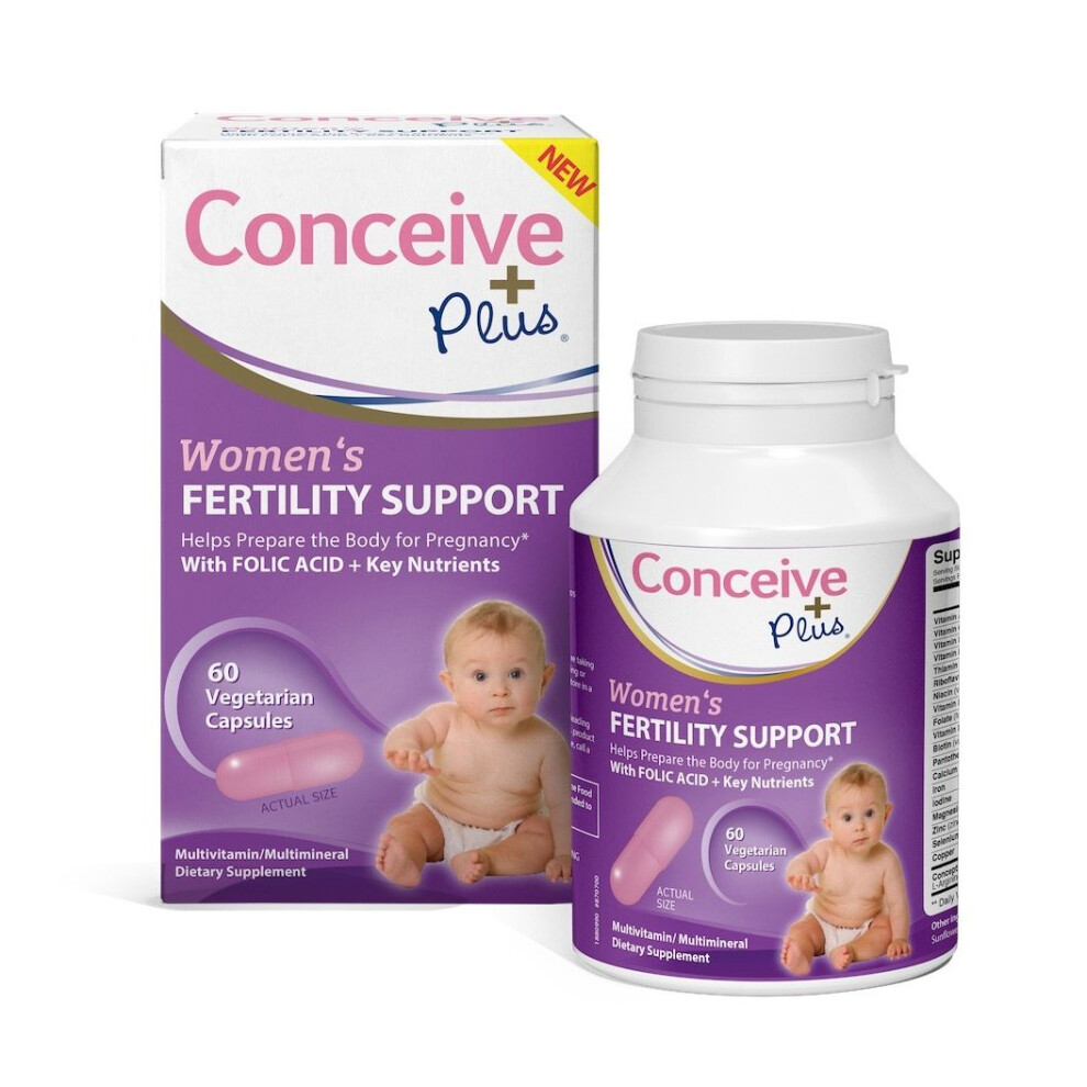 Conceive Plus Women's Fertility Support, 60 Caps 30 Day Supply