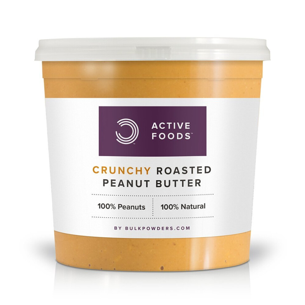 Bulk Natural Roasted Peanut Butter Tub, Crunchy, 1 kg, Packaging May Vary - Image 3