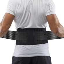 Supportiback Posture Therapy Lumbar Belt - Lower Back Brace & Support Belt - Breathable Mesh Panels, Dual Adjustable, Slip-Free Straps -...