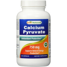 Best Naturals Calcium Pyruvate 750 mg Capsule, 120 Count