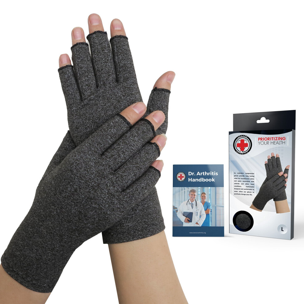 Dr.-Arthritis Dr. Arthritis - Arthritis Compression Gloves And Doctor Written Handbook - Excellent Customer Service - Guaranteed Relief From Arthritis Symptoms,...