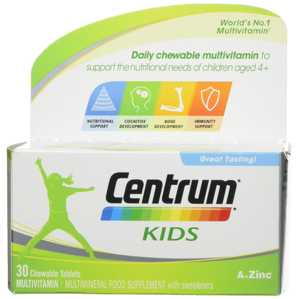 CENTRUM ADVANCE Multivitamin Tablets for Kids, Pack of 30