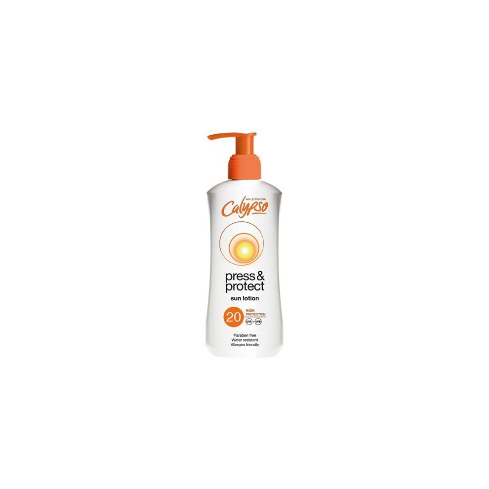Calypso Press and Protect Sun Lotion, SPF20, 200ml