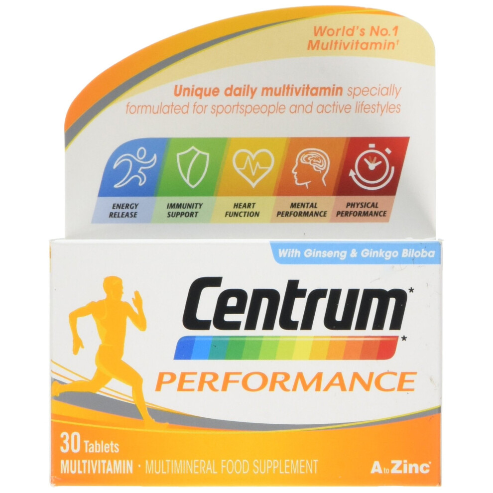 CENTRUM ADVANCE Performance Multivitamin Tablets, Pack Of 30