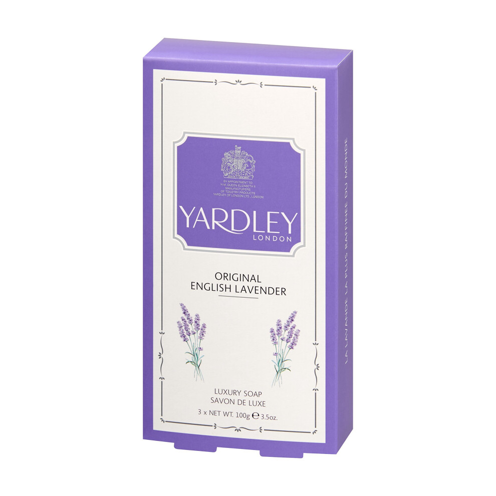 Yardley London Original English Lavender Soap 3 x 100g