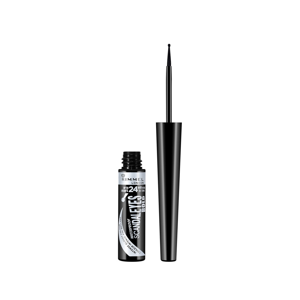 Rimmel London Scandaleyes Bold Eyeliner, Black, 2.5 ml