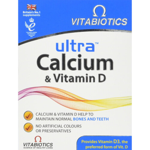 Vitabiotics Ultra Calcium with Vitamin D Tablets, Pack of 30