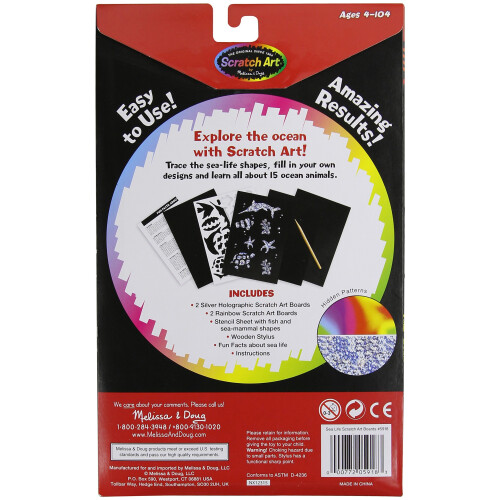 Melissa & Doug Melissa & Doug Scratch Art Activity Kit - Sea Life 1