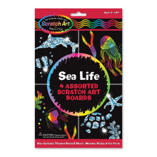 Melissa & Doug Scratch Art Activity Kit - Sea Life