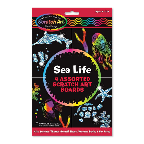 Melissa & Doug Melissa & Doug Scratch Art Activity Kit - Sea Life