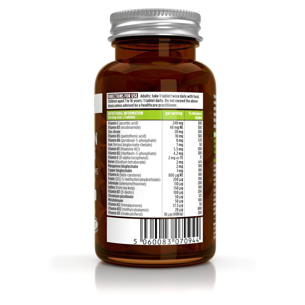 Igennus-Healthcare-Nutrition Pure Essentials Advanced Multivitamin And Minerals With Folate, Vitamin D3 And K2, Vegan, 60 Tablets - Image 2