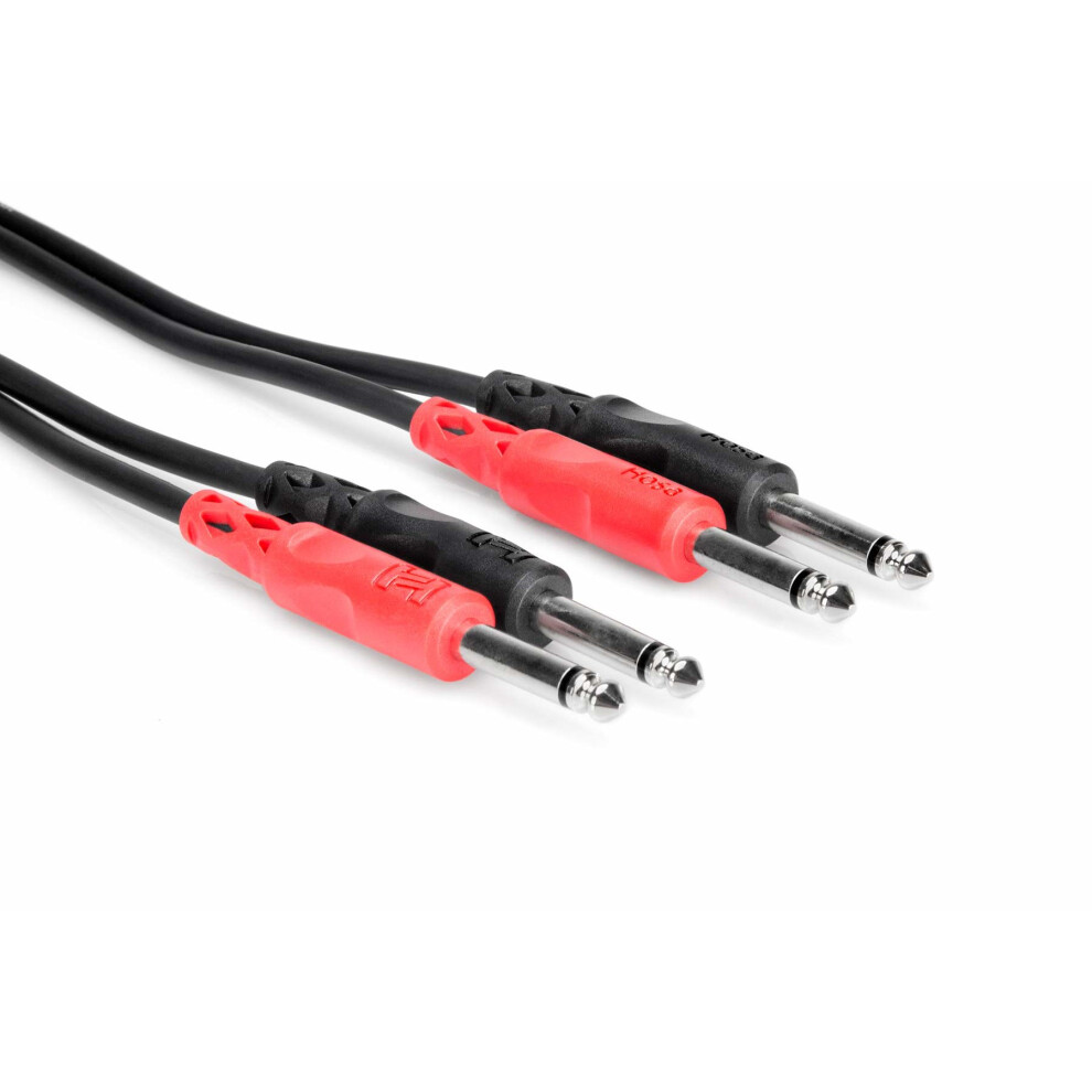 Hosa Stereo Interconnect Dual 1/4 in Ts to Same 2
