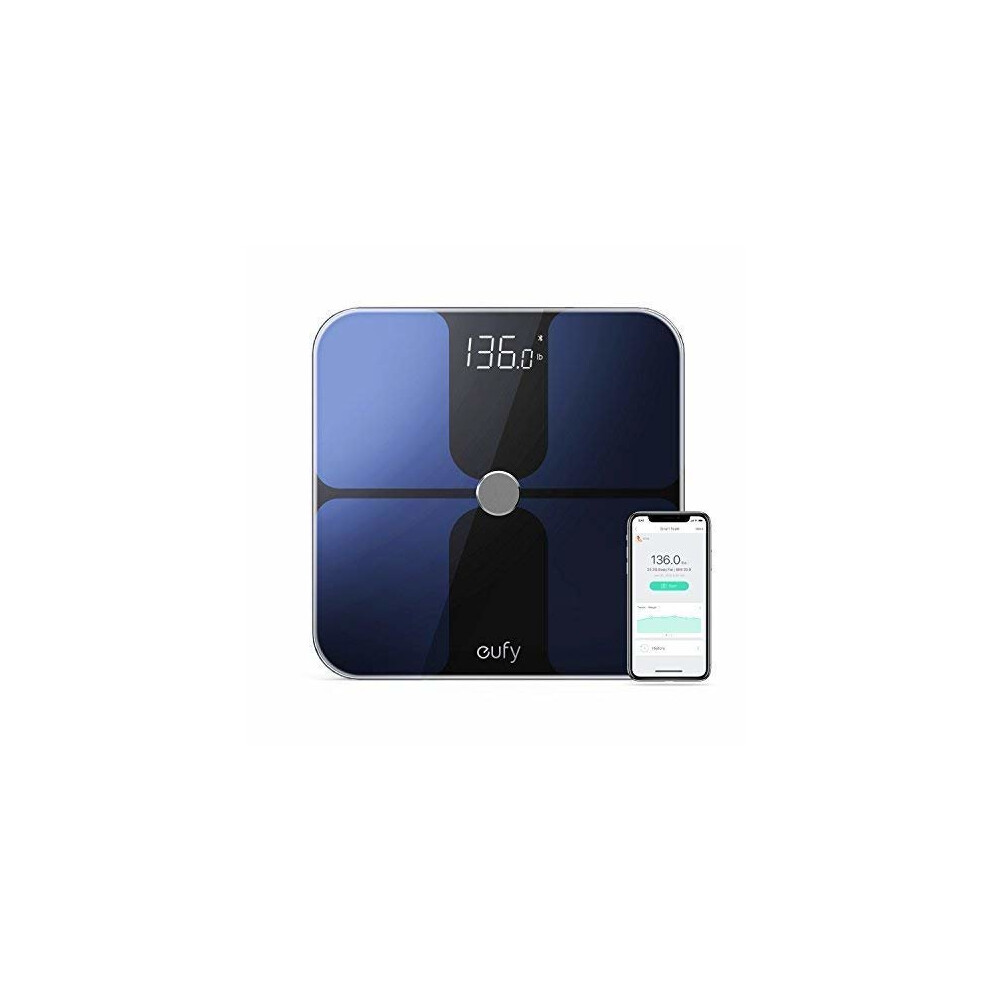 Eufy Smart Weighing Scales with App Bluetooth Digital Bathroom Scales with Large LED Display, Weight/Body Fat BMI/Fitness and Body Analysis...