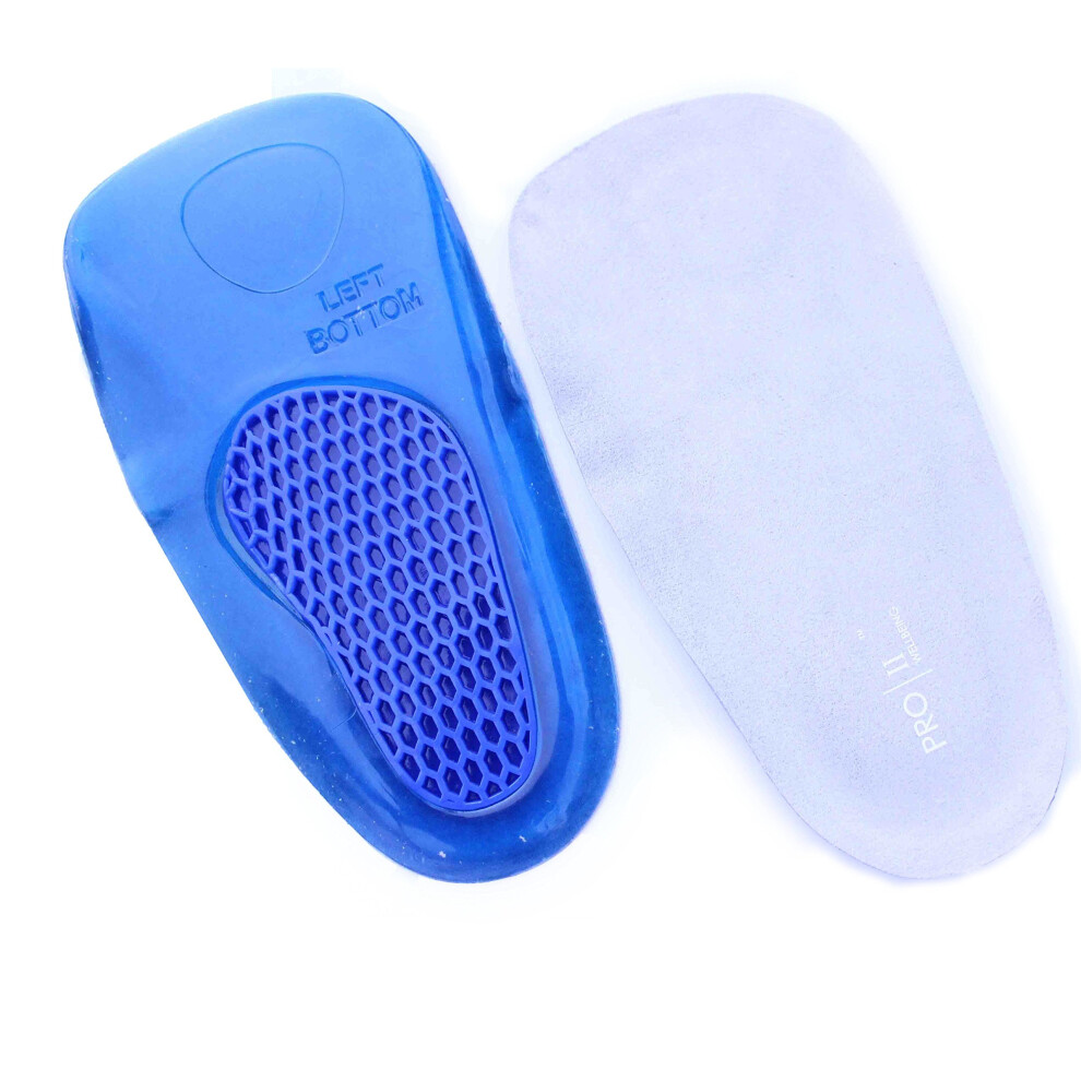 Happy-Feet Happy Feet ÃÂ¾ Gel Orthotic Heel Spur Insoles Cushion Pads Leg Foot Knee Arch Pain (7-12)