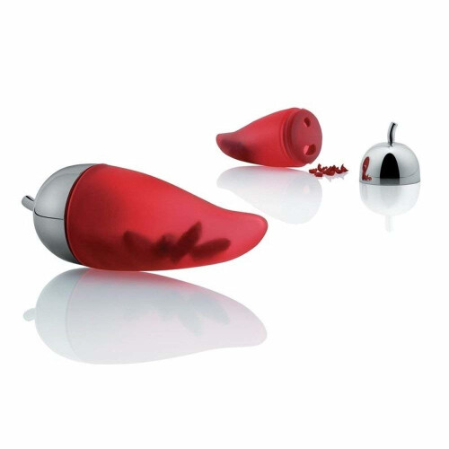 Alessi Alessi Piccantino Silicon Rubber Chili Scruncher, Red 1