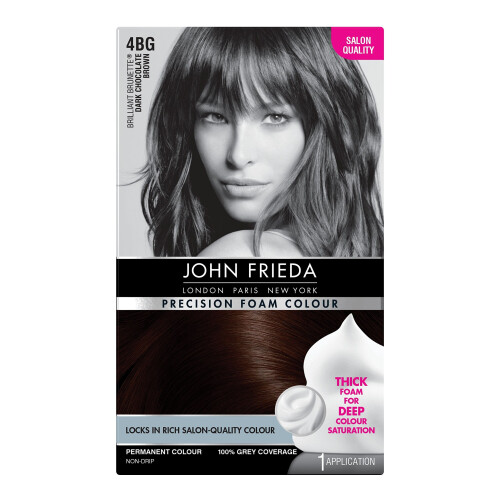 John Freida John Frieda Precision Foam Colour Hair Dye, Number 4BG, Dark Chocolate Brown
