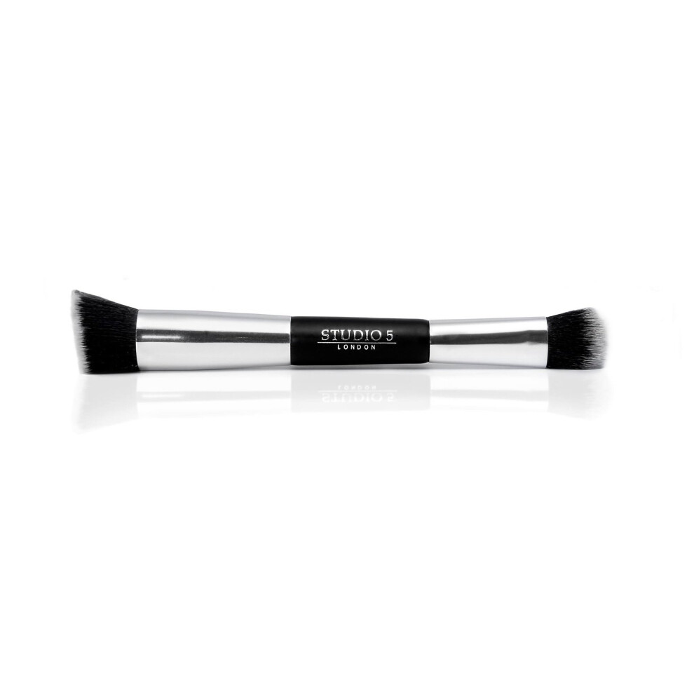 Studio-5-Cosmetics Cream Contour Makeup Brush - Great For Buffing, Blending, Sculpting, Highlight, Contouring. Ultra Dense Brush Suitable For Use With Powder, Blush,...