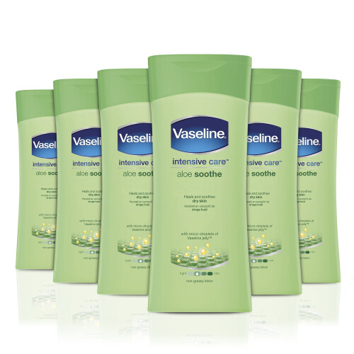 Vaseline Vaseline Intensive Care Aloe Lotion 200 ml - Pack of 6
