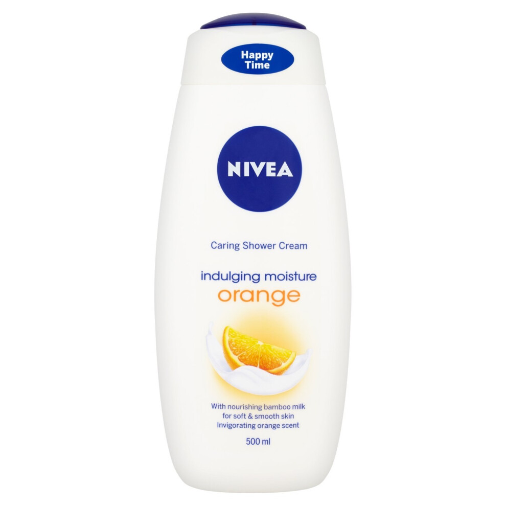 NIVEA Shower Cream Gel, Indulgent Moisture Orange, 500 ml, Pack of 6