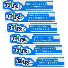OraNurse Unflavoured Toothpaste 50ml - Pk of 6